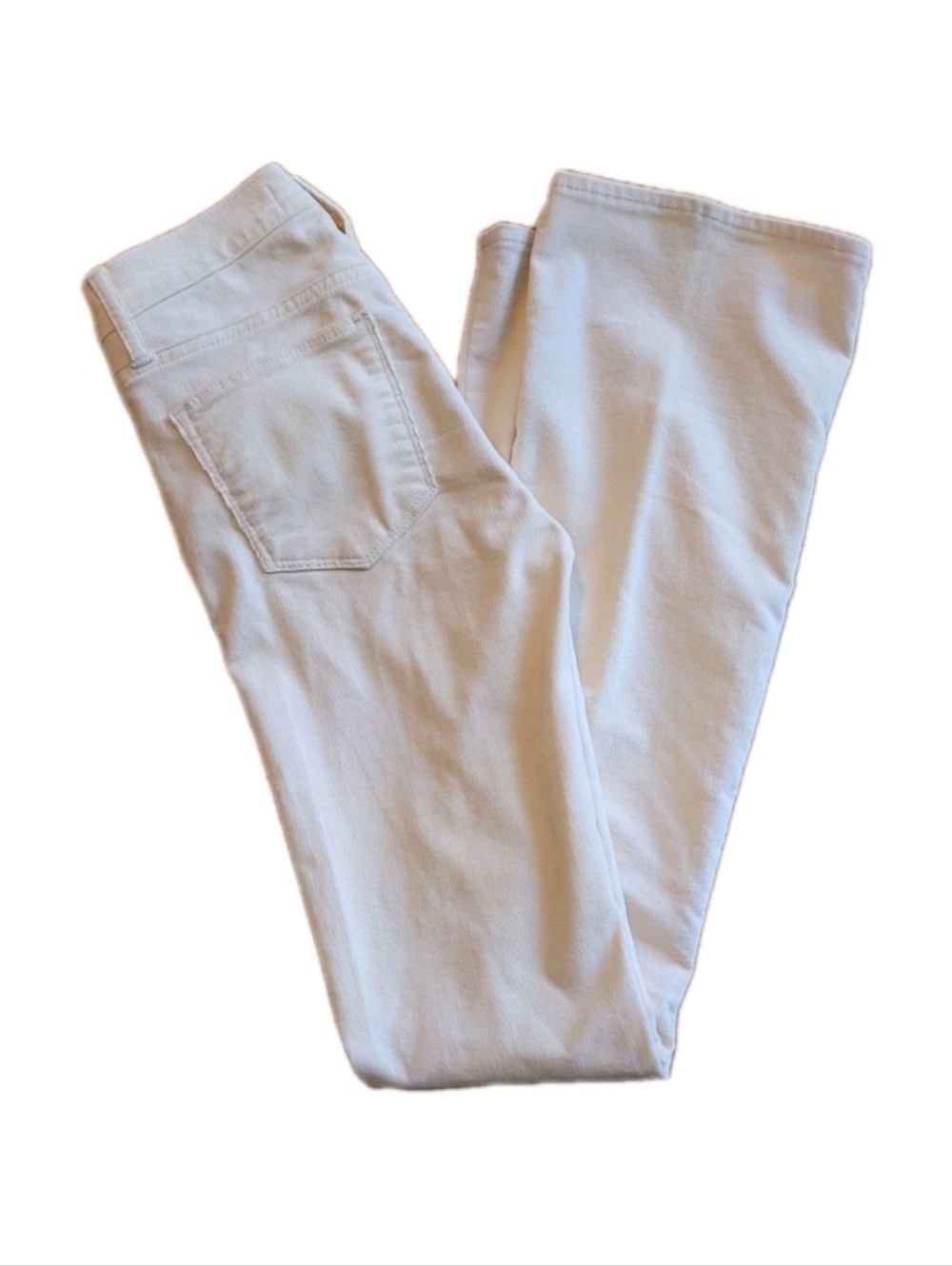 GAP 1969 Womens White Corduroy Perfect Bootcut Low Rise Jeans Western Boho 2017